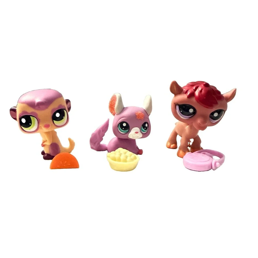 LPS Littlest Pet Shop 2011 Meerkat Chinchilla Camel Set 2115 2116 2117 Authentic